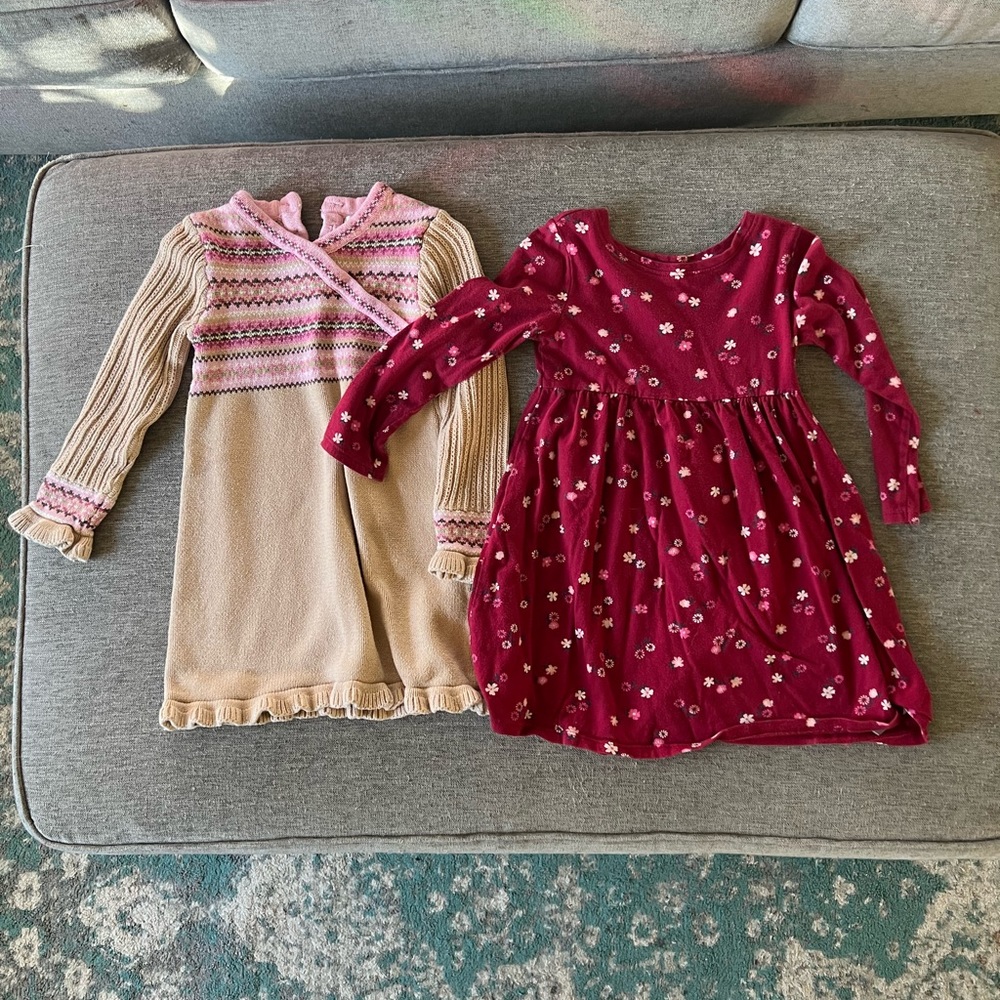 Long sleeved dresses 4T